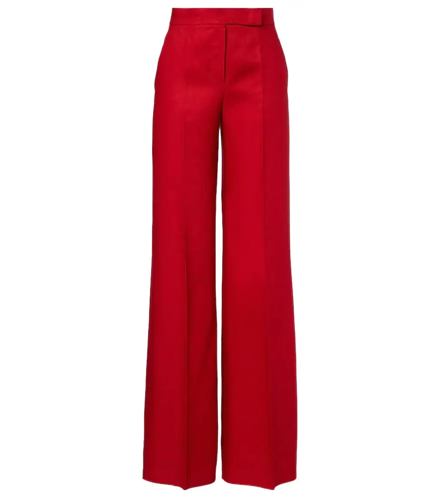 Max Mara Badesse linen wide-leg pants