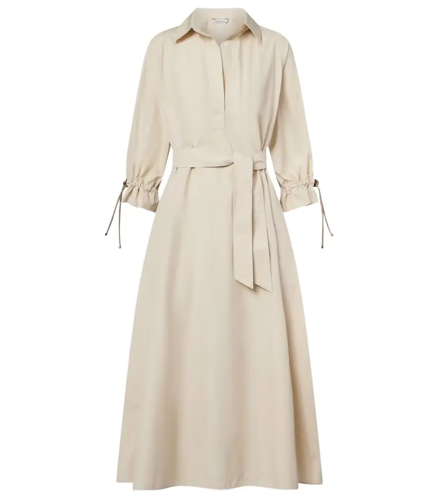 Max Mara Mirto oversized cotton poplin shirt dress