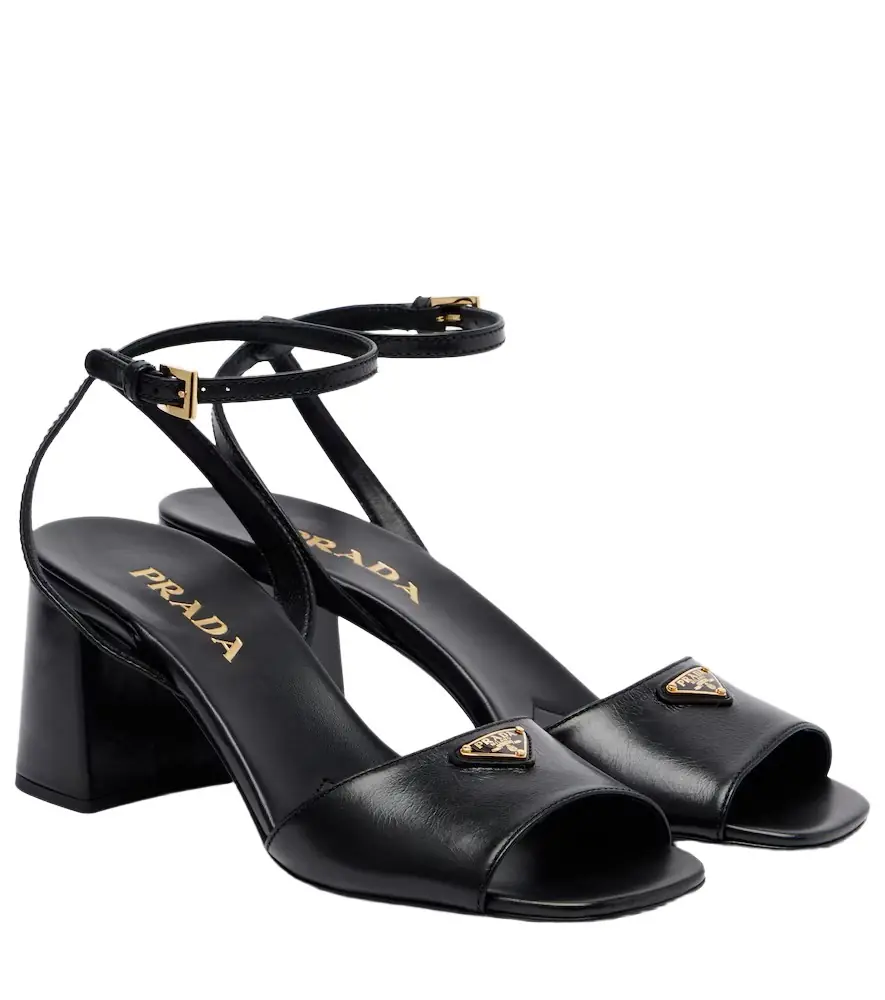 Prada Leather slingback sandals