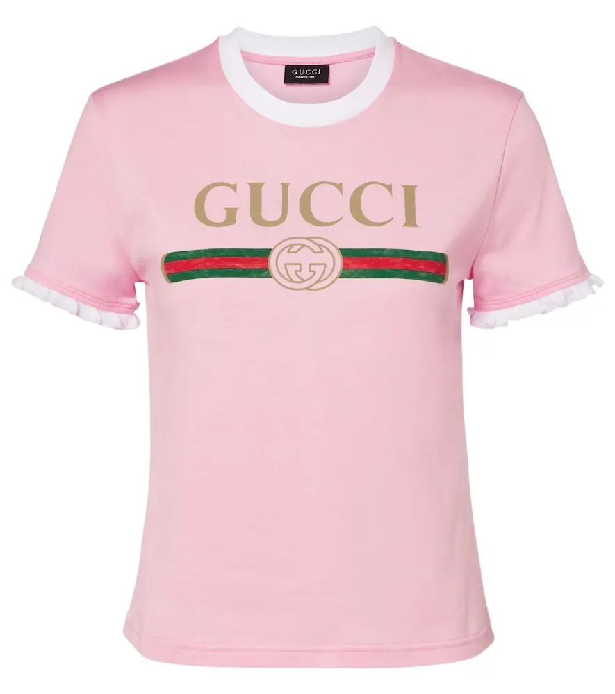 Gucci Logo cotton jersey T-shirt