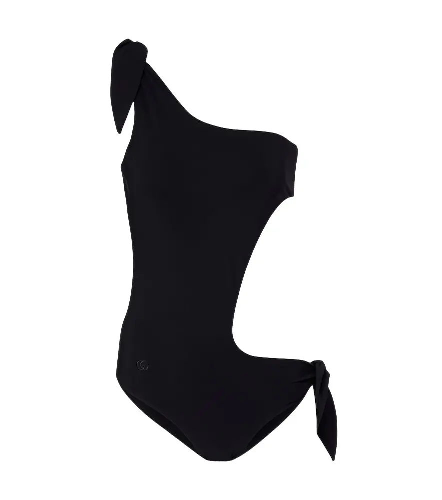Gucci Bow-detail cutout swimsuit