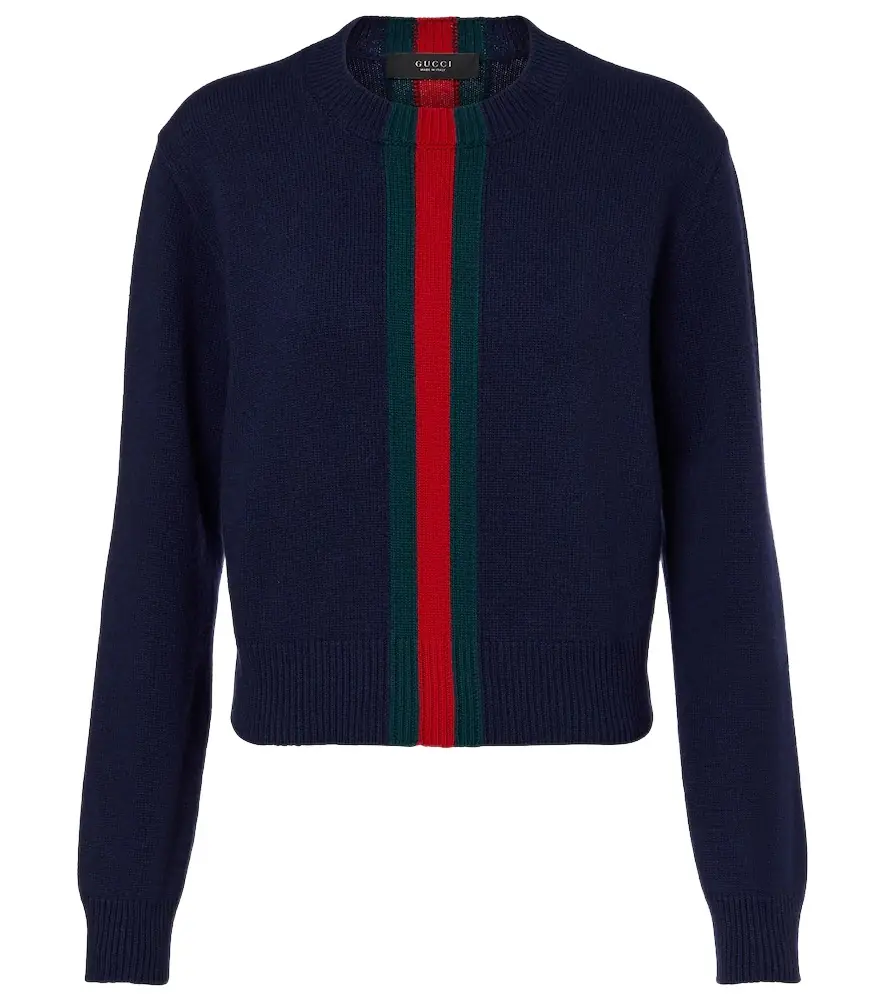 Gucci Web Stripe wool sweater