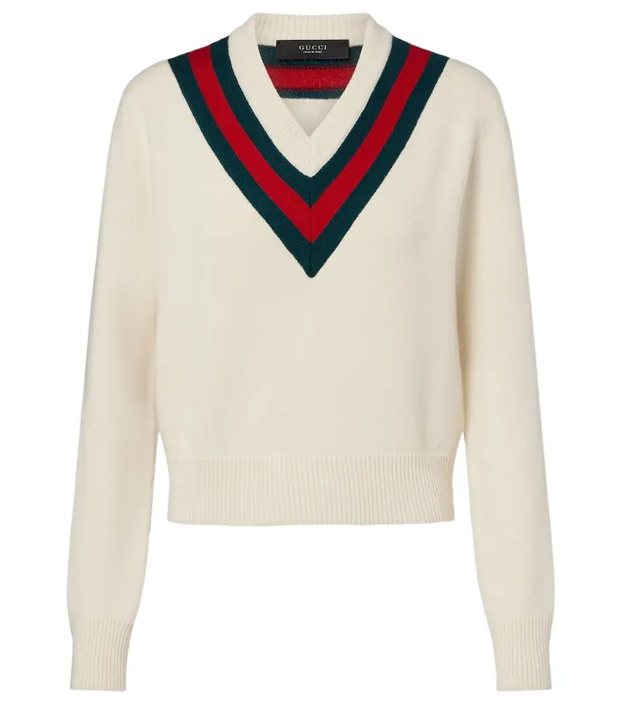 Gucci Web Stripe wool sweater