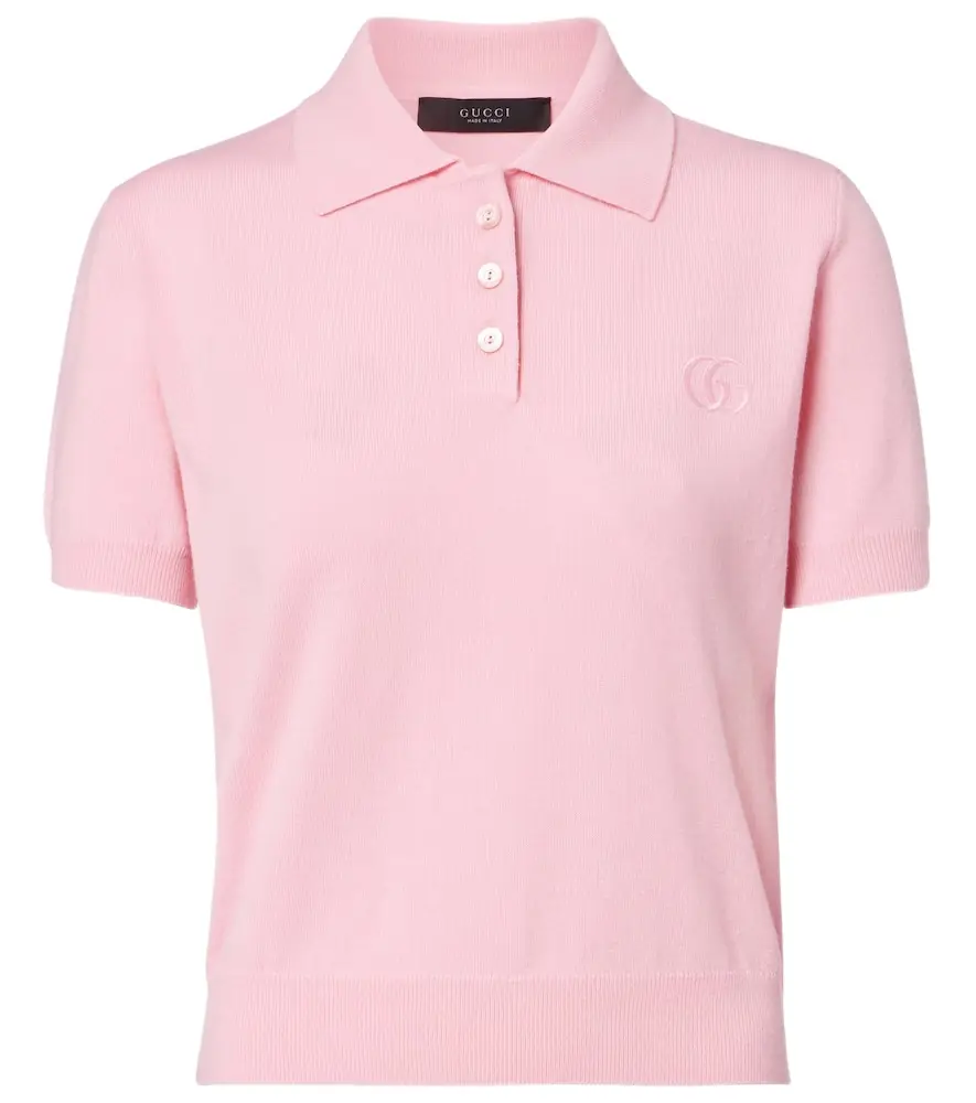 Gucci Double G wool polo shirt