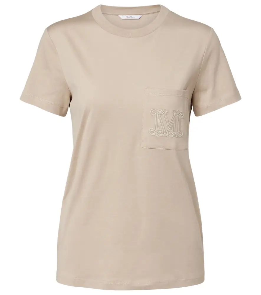 Max Mara Embroidered cotton top