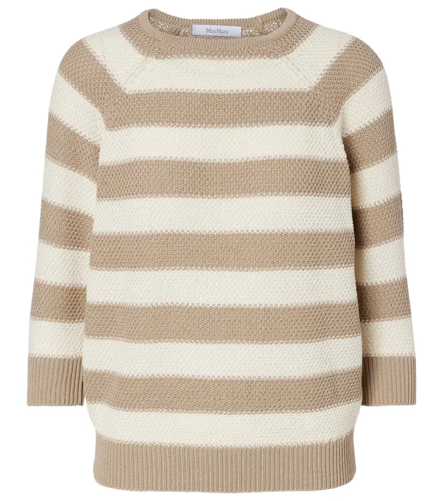 Max Mara Ellisse striped cotton sweater