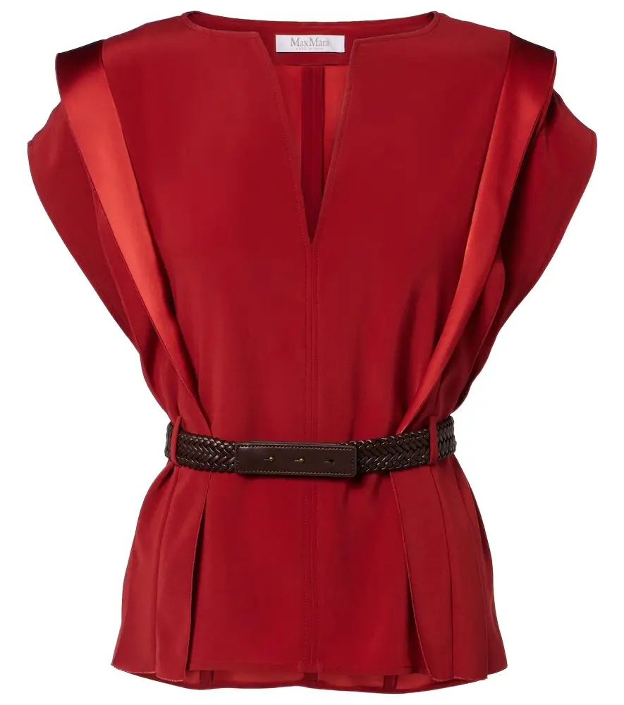 Max Mara Belted top