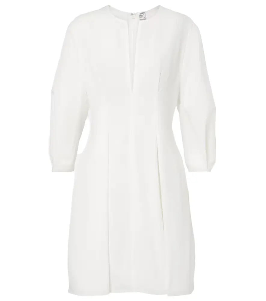 Toteme Pleated cotton minidress