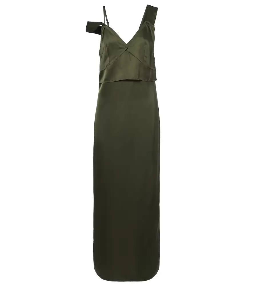 Toteme Deconstructed satin slip dress