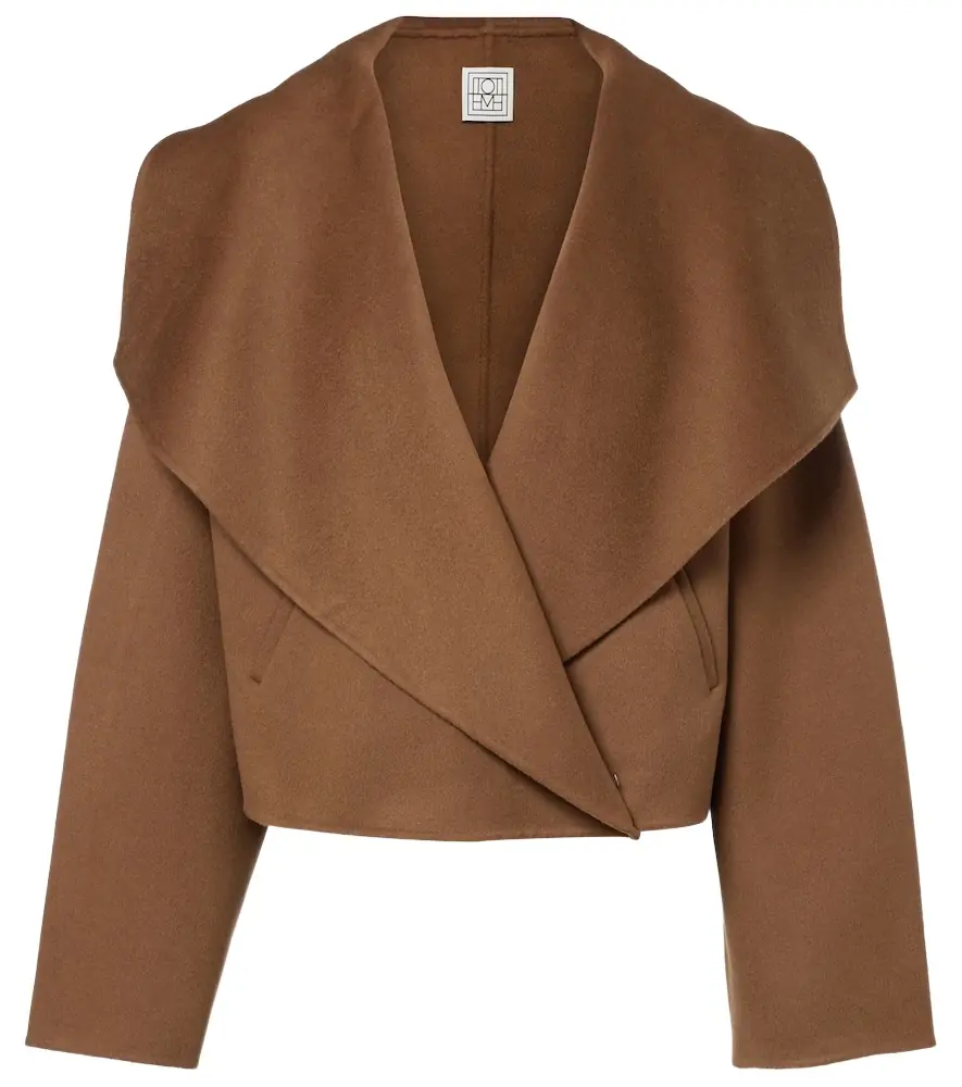 Toteme Signature cropped wool doublé jacket