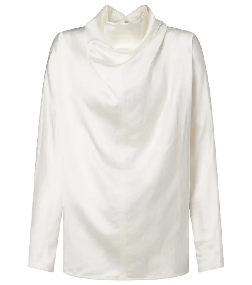 Toteme Draped satin blouse