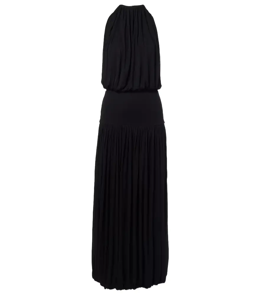 Toteme Gathered jersey midi dress