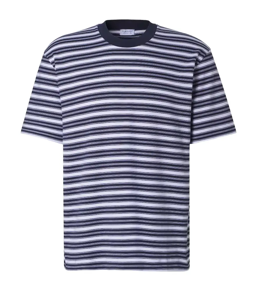 Sunspel Striped cotton jersey T-shirt