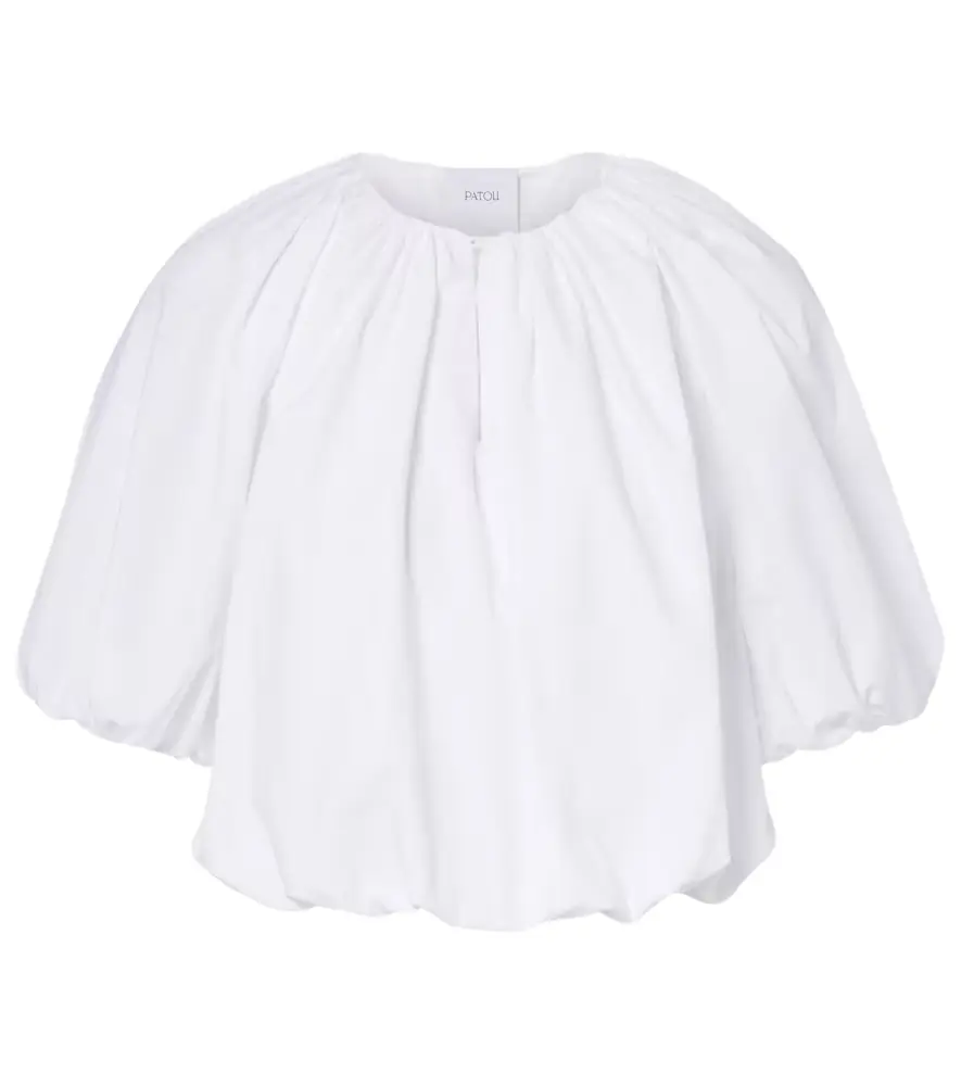 Patou Gathered cotton top