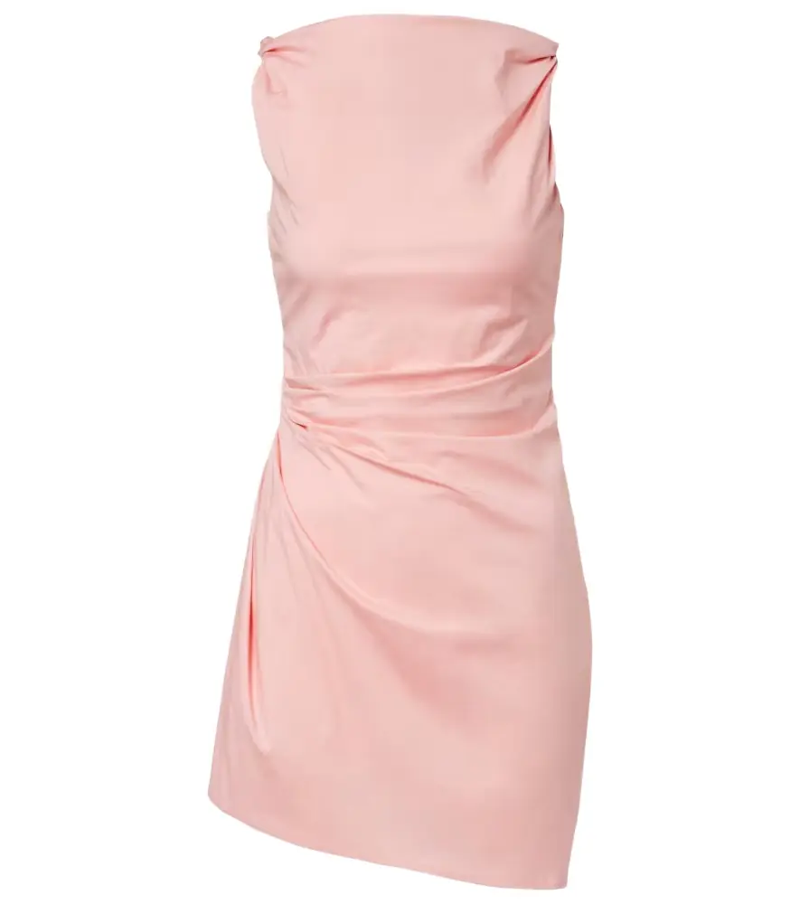 Staud Callie asymmetric cotton minidress