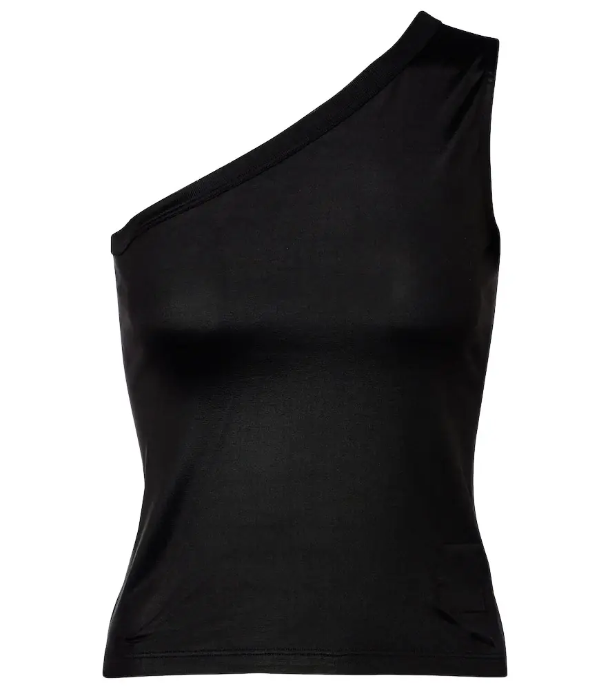 Rick Owens Ziggy one-shoulder jersey top