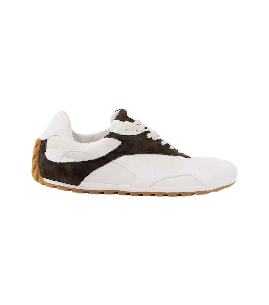 Bottega Veneta Orbit Flash suede-trimmed sneakers