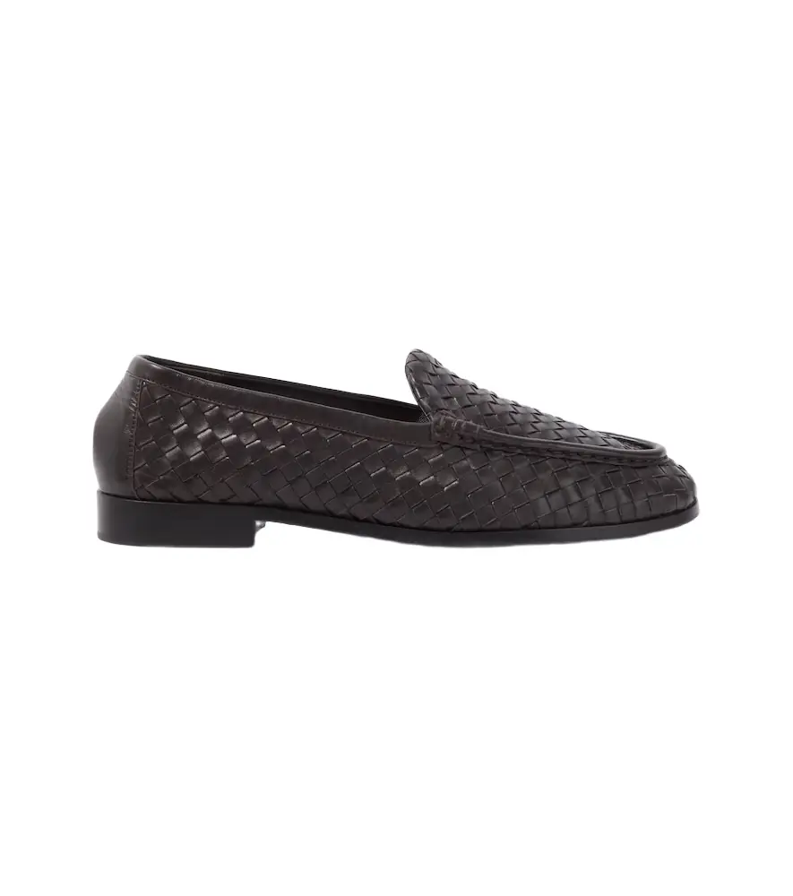 Bottega Veneta Silenzio Intrecciato leather loafers
