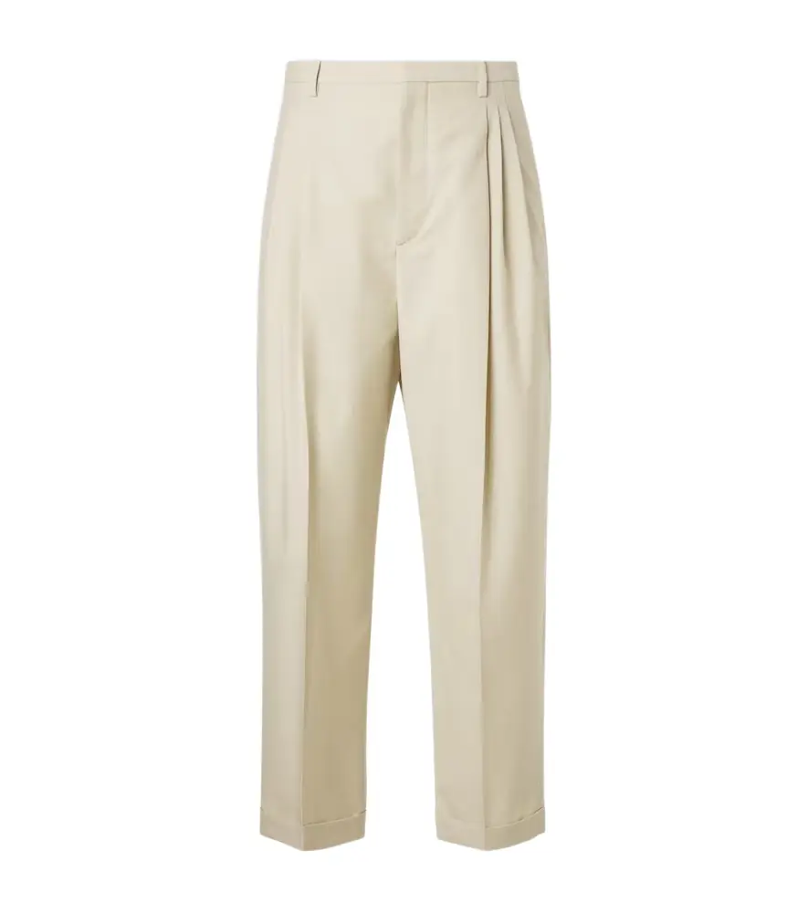Bottega Veneta Wool and cotton gabardine suit pants