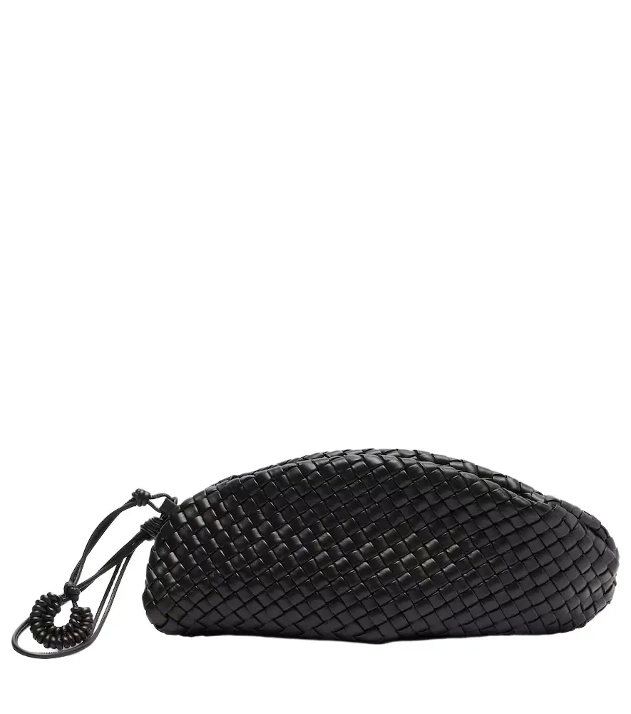 Bottega Veneta Onda Small Intreccio leather clutch
