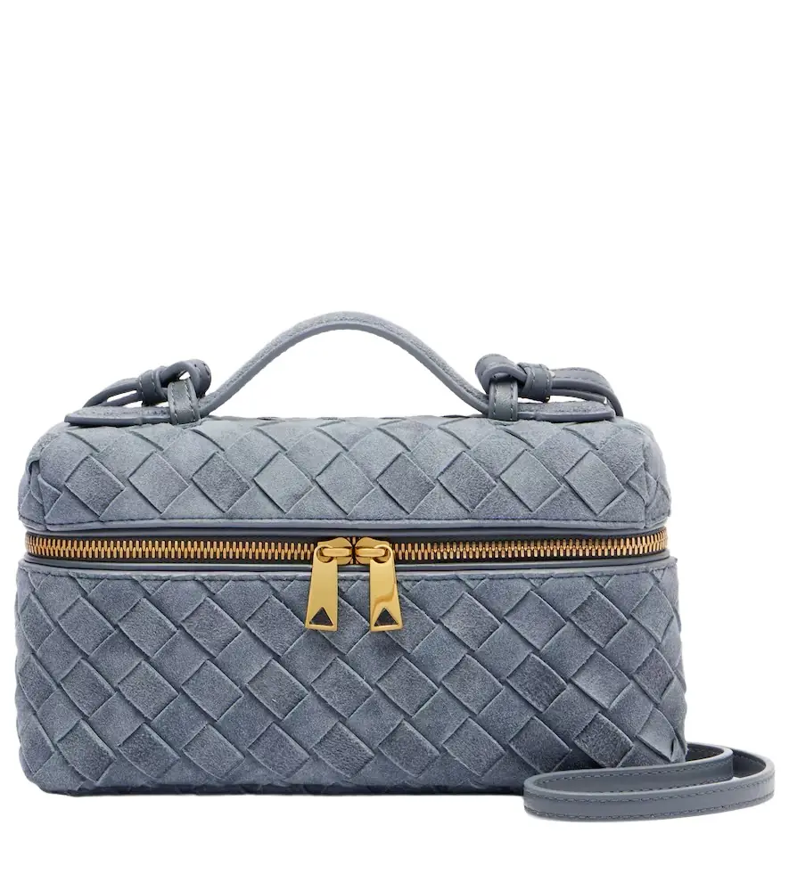 Bottega Veneta Bang Bang Intrecciato suede vanity bag