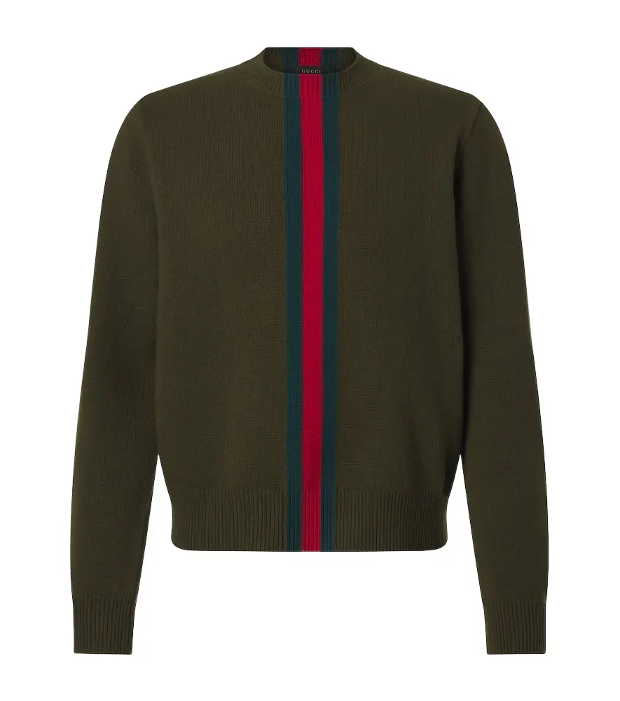 Gucci Web Stripe wool sweater