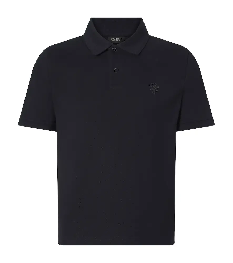 Gucci Logo cotton piqué polo shirt