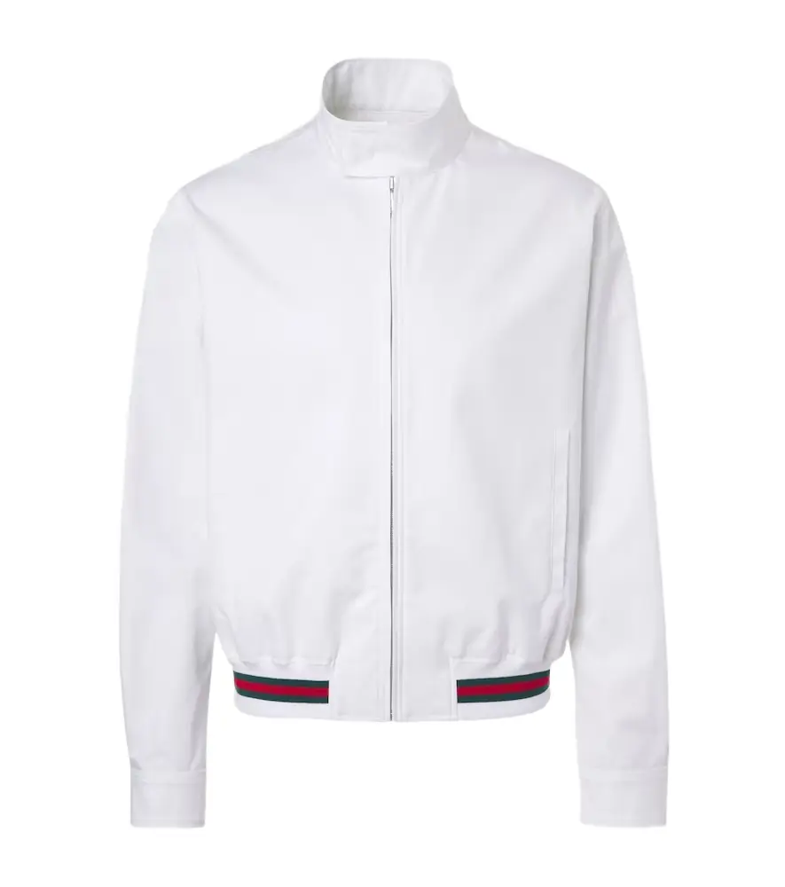 Gucci Web Stripe cotton twill jacket
