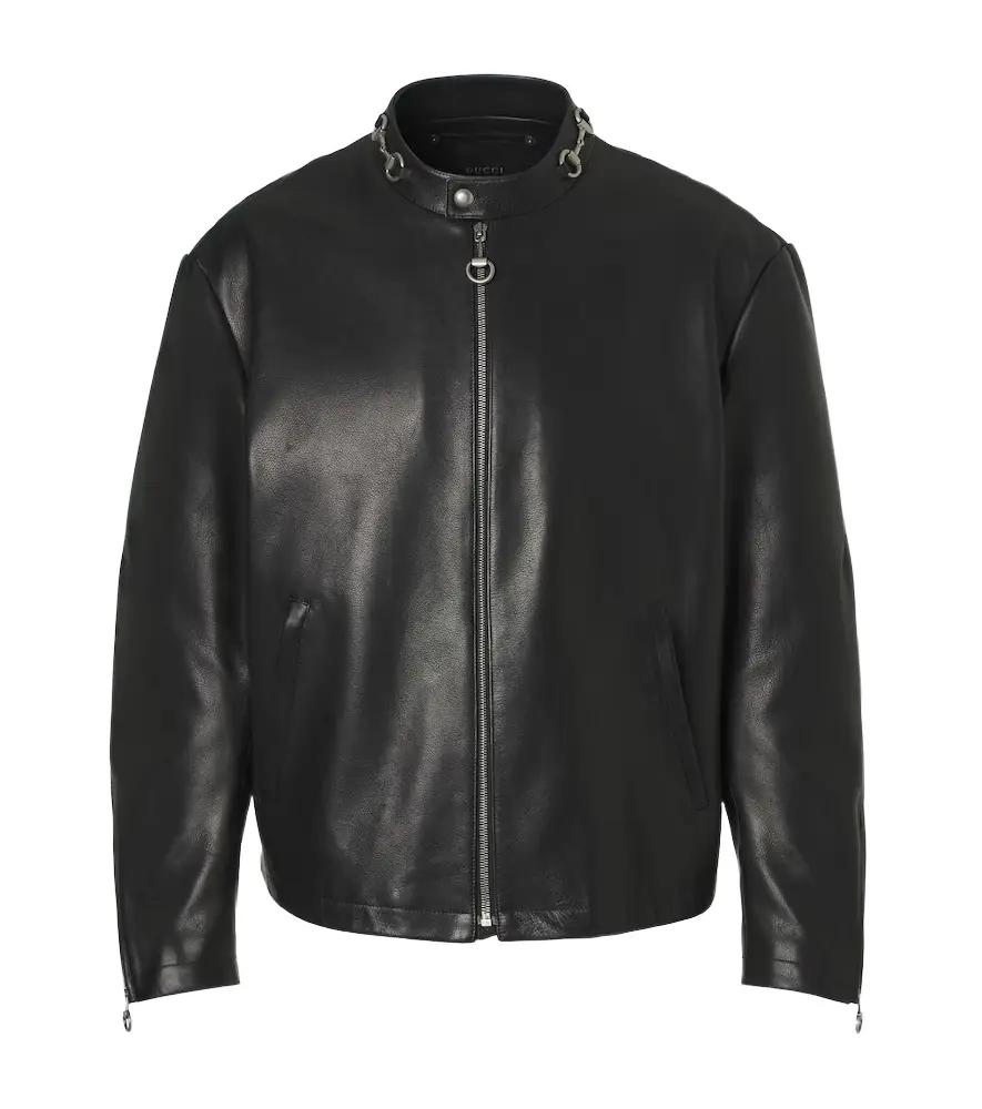Gucci Horsebit leather jacket