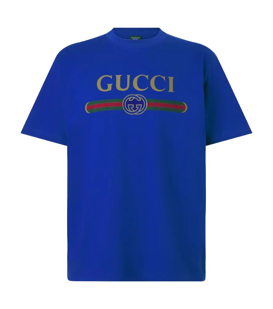 Gucci Logo cotton and silk jersey T-shirt