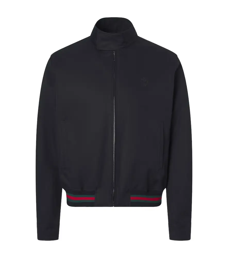 Gucci Web Stripe cotton twill jacket