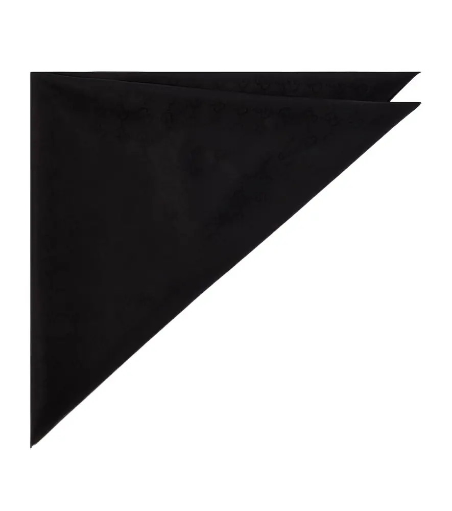 Gucci GG cotton and silk pocket square