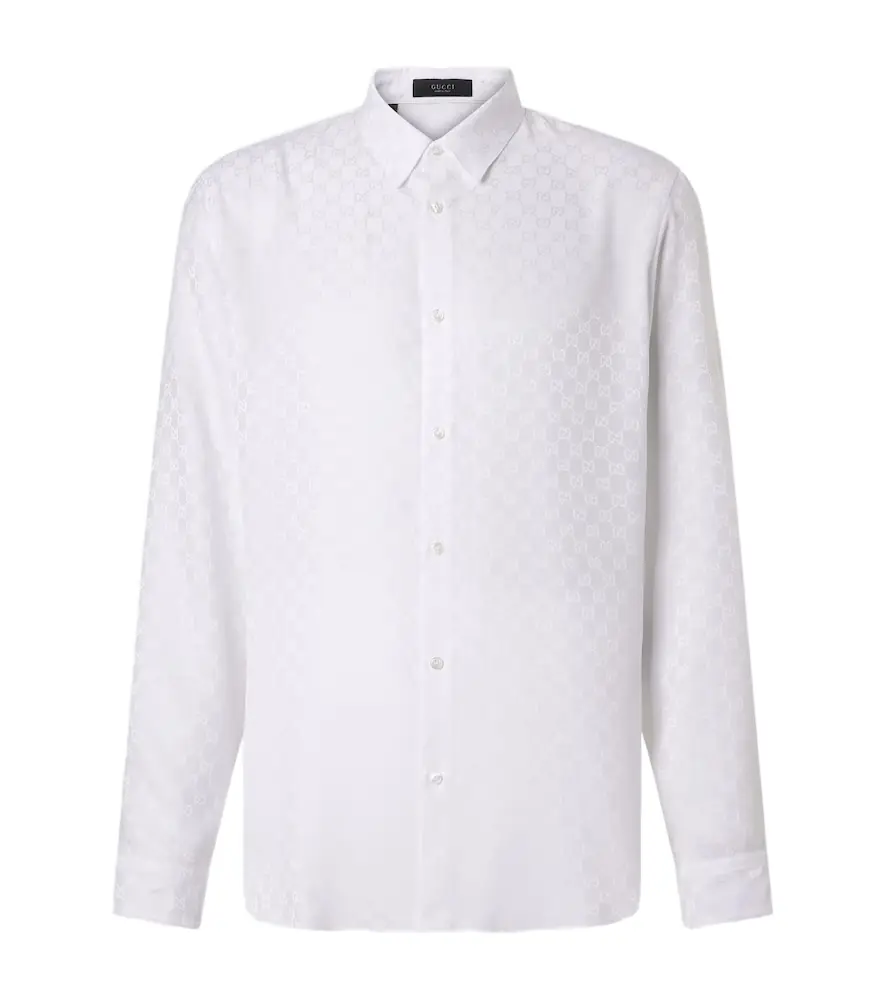 Gucci GG silk jacquard shirt