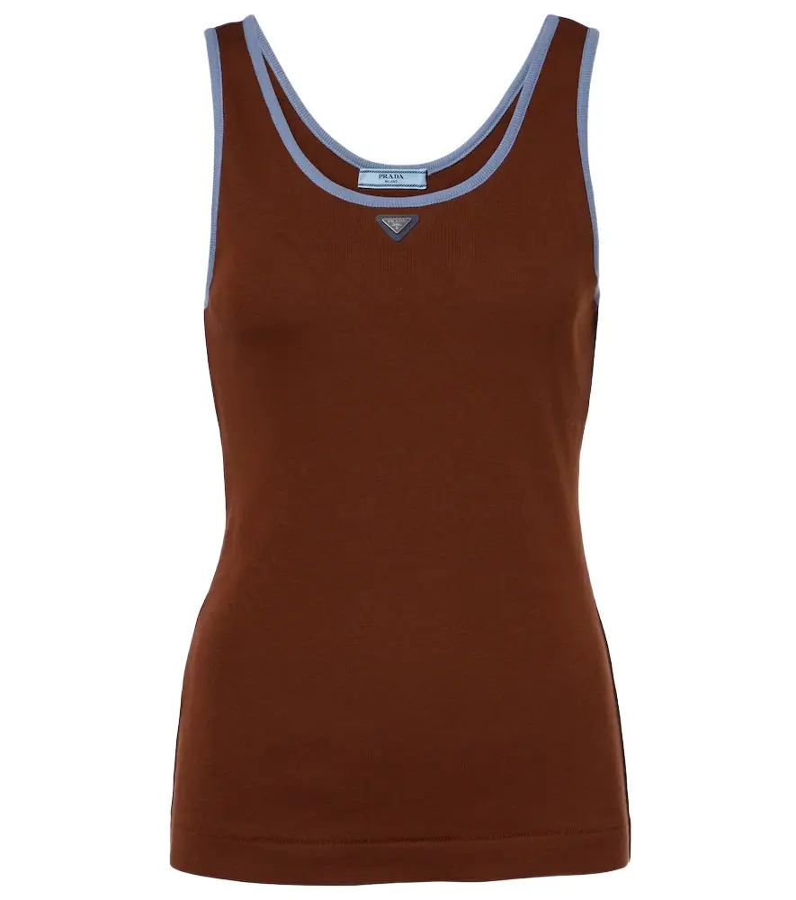 Prada Cotton jersey tank top