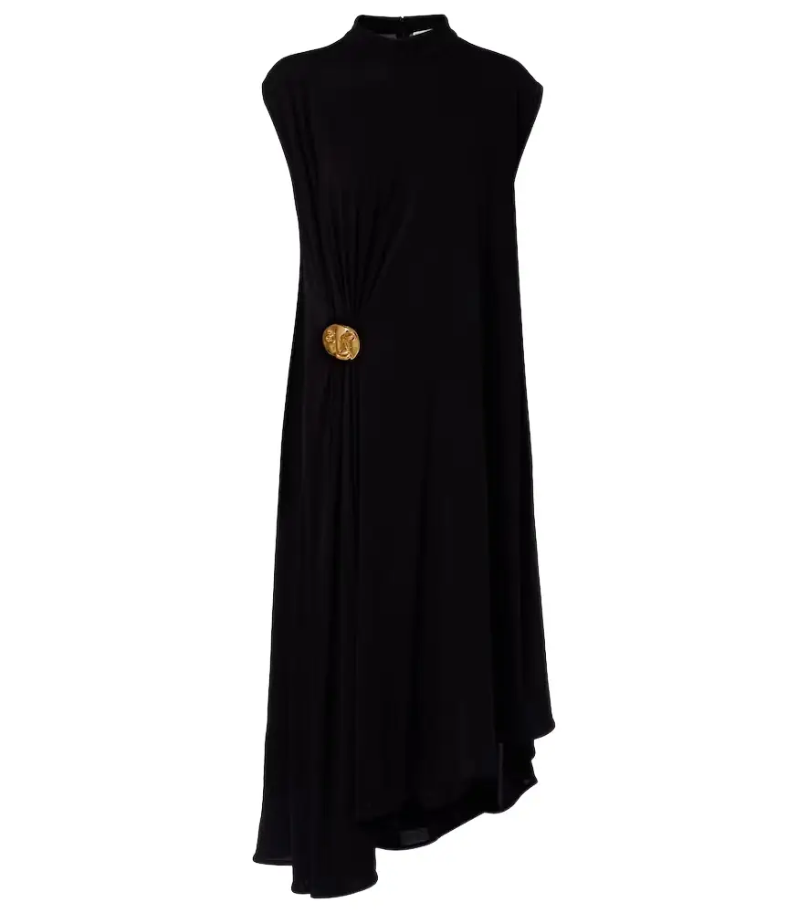 Bottega Veneta Asymmetric crêpe jersey cocktail dress