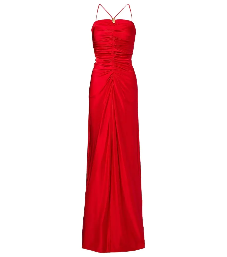 Max Mara Oggetti ruched halterneck bustier gown