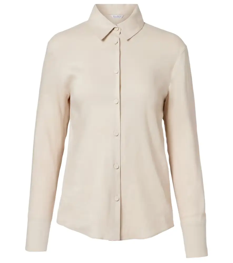 Max Mara Badesse linen-blend shirt