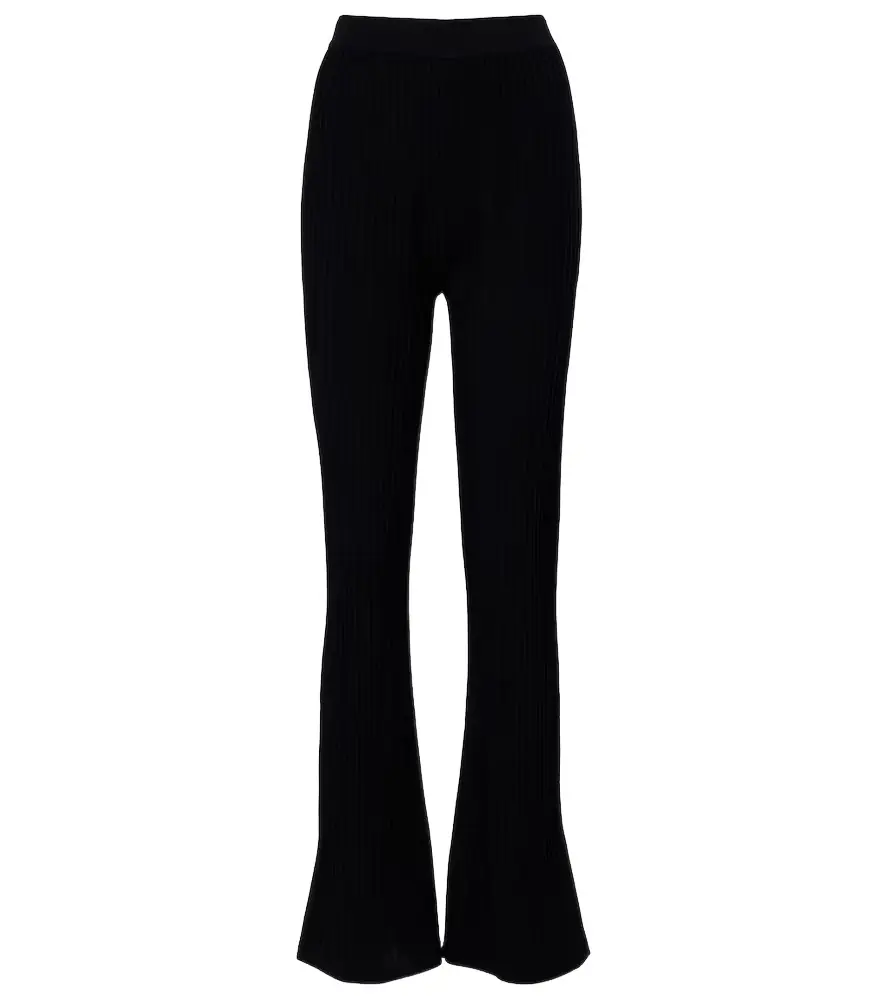 Max Mara Bello ribbed-knit flared pants
