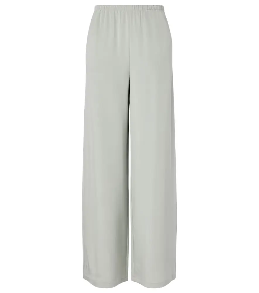 Max Mara Maga silk-blend satin wide-leg pants