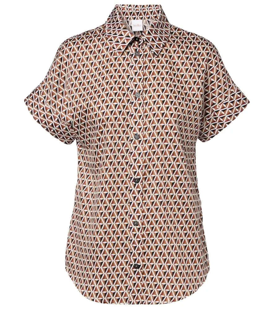 Max Mara Crea printed cotton shirt