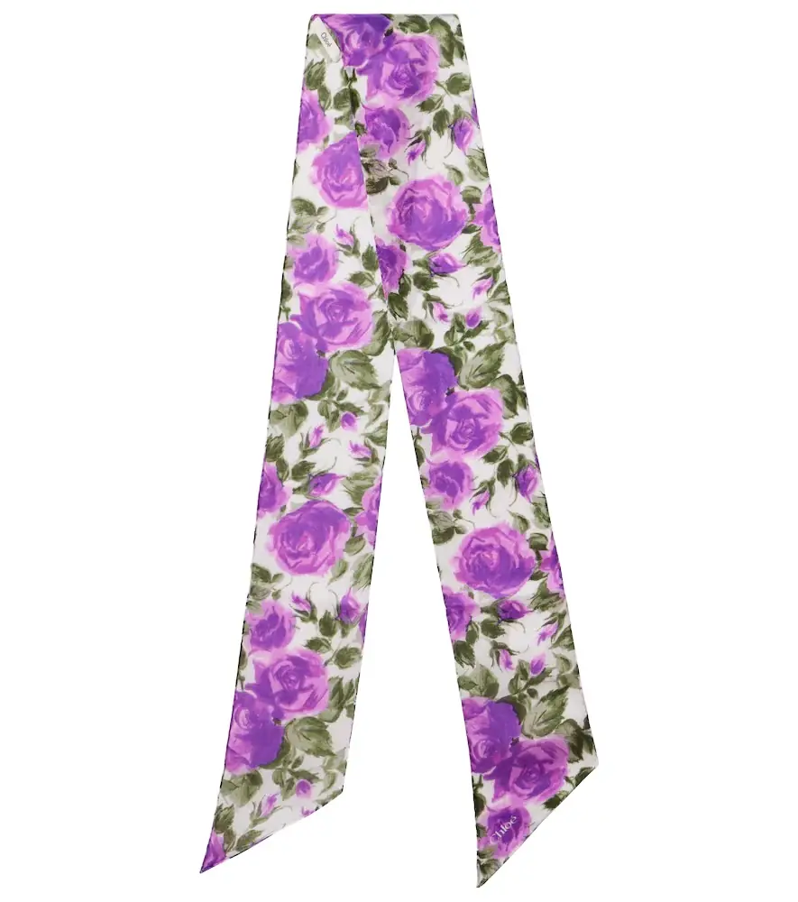 Chloe Chloé Chloé Bloom floral silk scarf