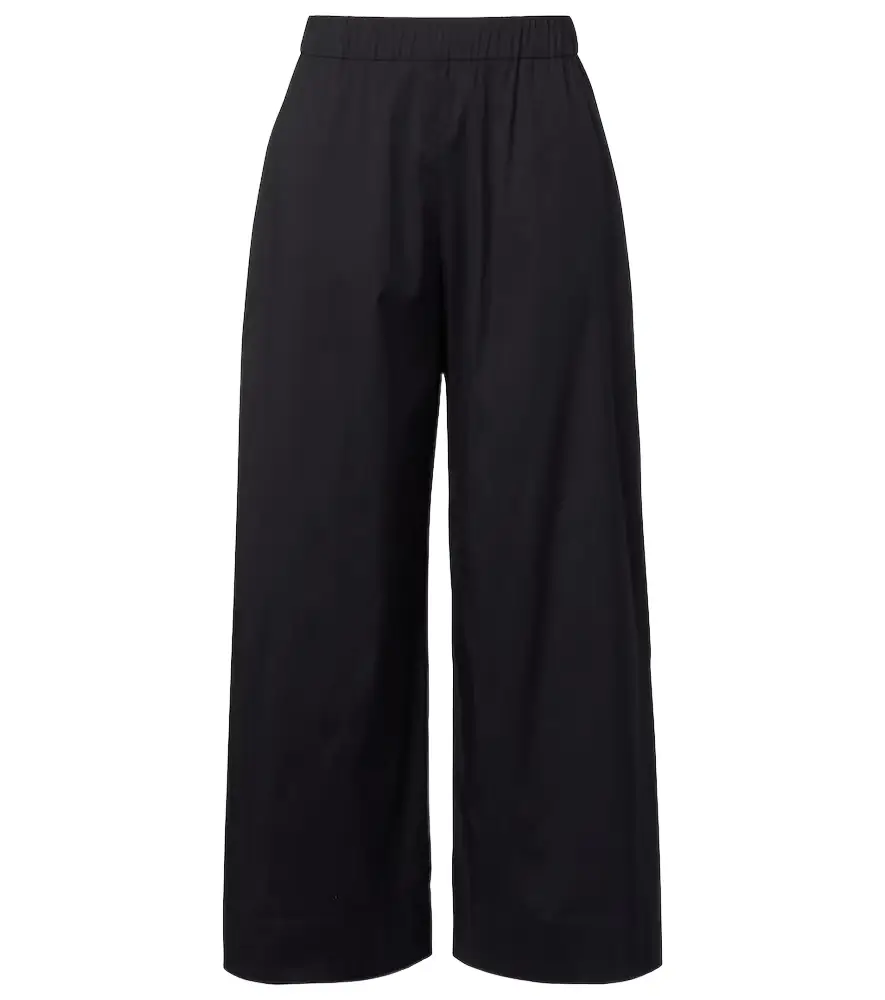 Max Mara Pece cropped cotton-blend wide-leg pants