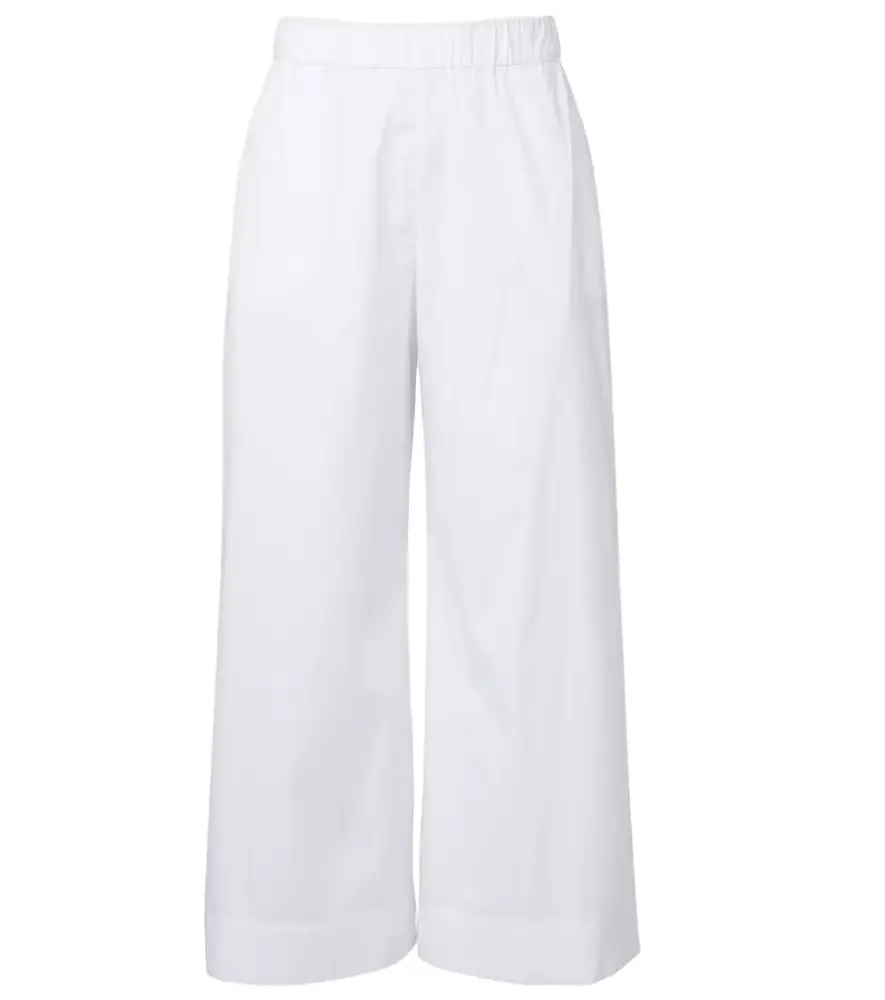 Max Mara Pece cropped cotton-blend wide-leg pants