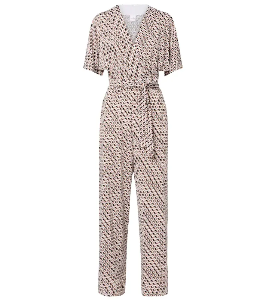 Max Mara Belted printed jumpsuit