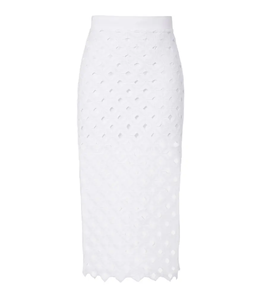 Max Mara Zorro macramé midi skirt