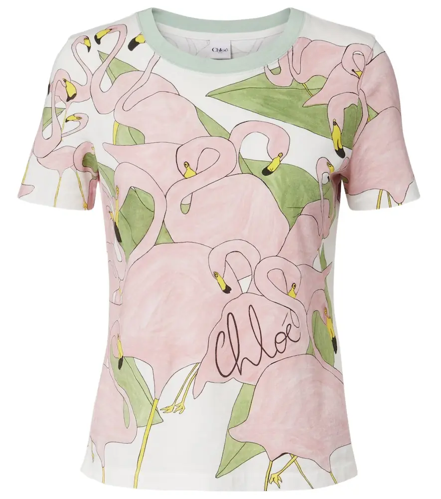 Chloe Chloé Printed cotton jersey T-shirt