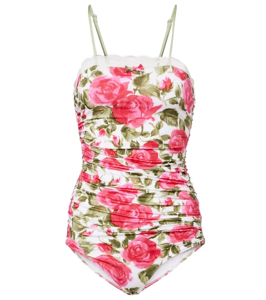 Chloe Chloé Floral ruched bodysuit