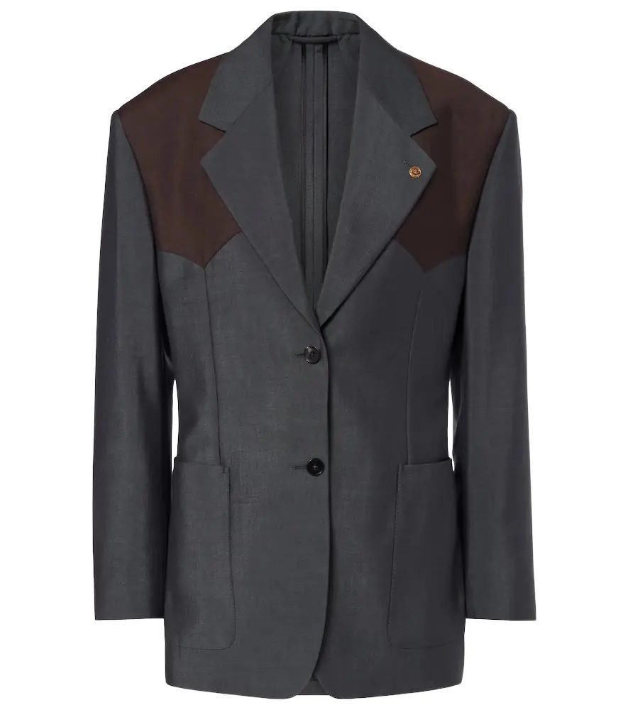 Versace Medusa wool and mohair blazer