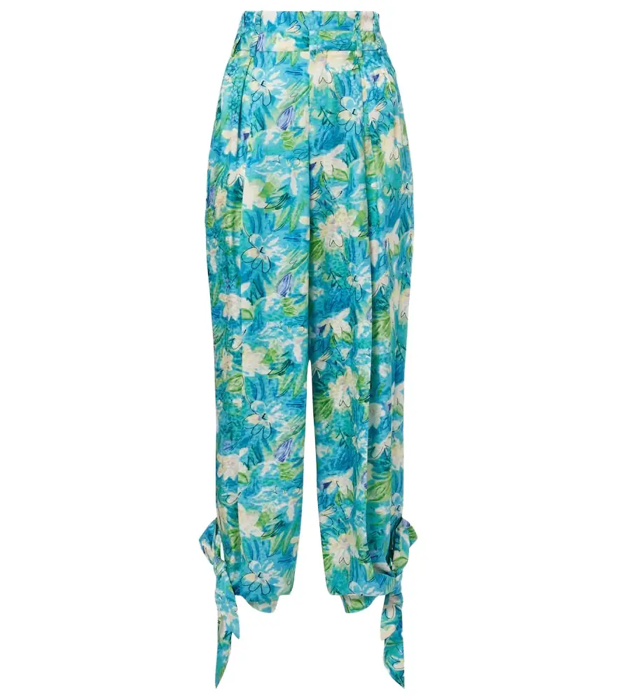 Chloe Chloé Floral silk balloon pants