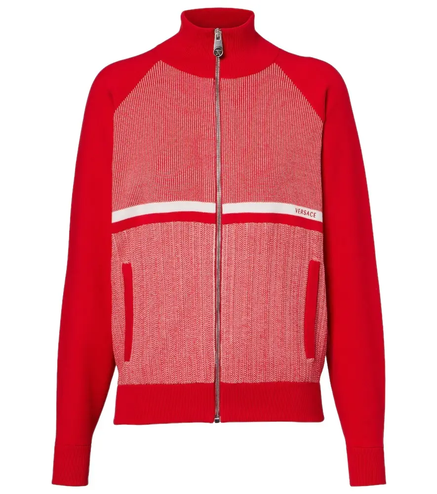 Versace Cotton-blend jacquard jacket